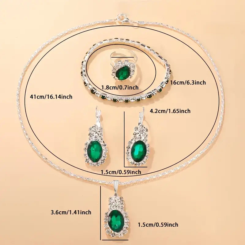 Seloria Grevalyn Smycke Set | Vitguld