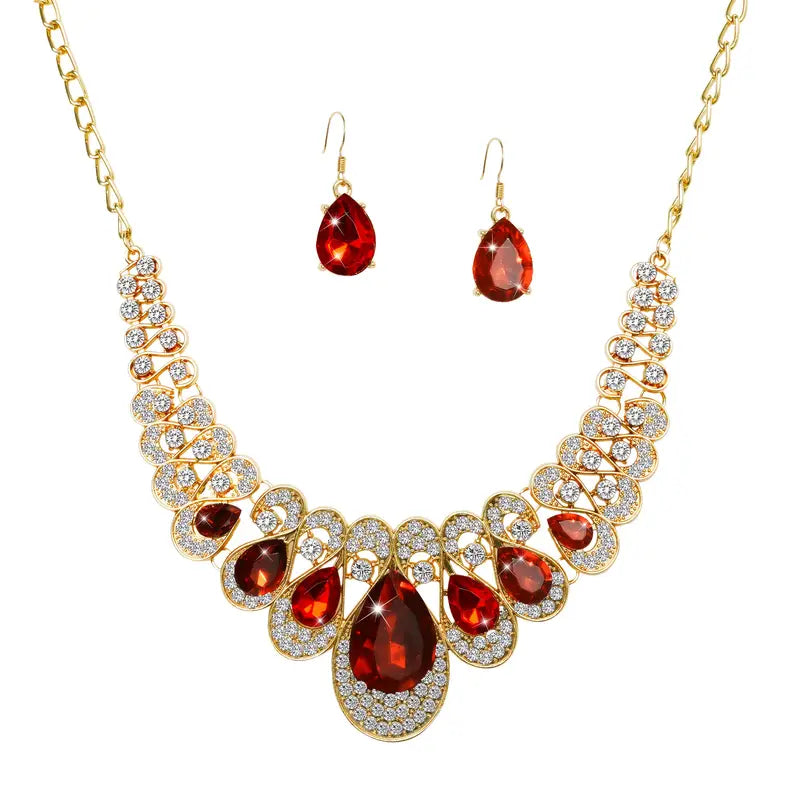 Maevina Crimselle Smycke Set | Guld