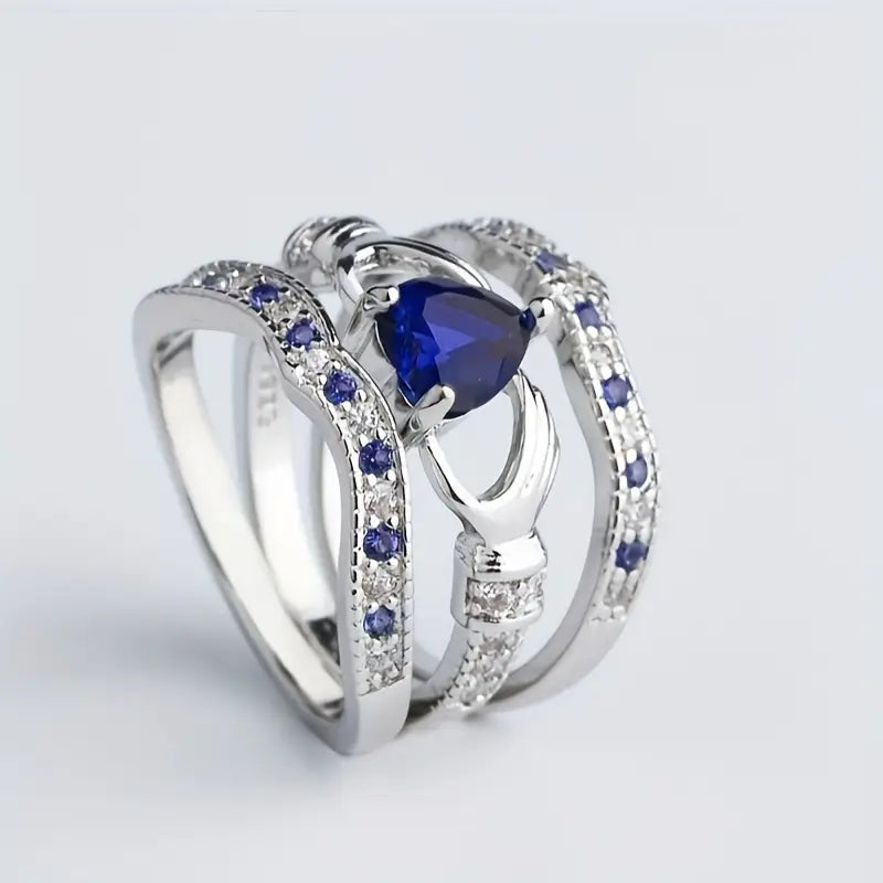 Eternal Lux Azura Ring Set | Vitguld