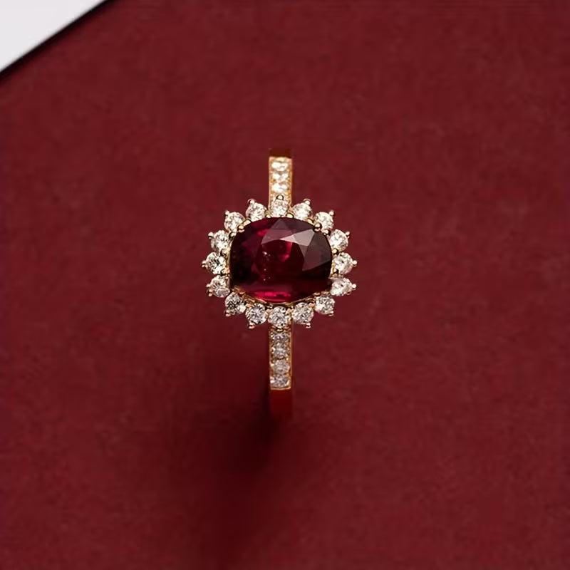 Empress Röd Ring | Guld
