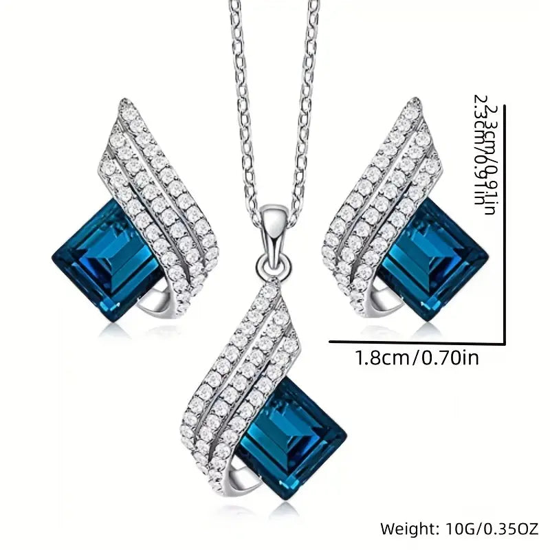 Brienne Solazure Smycke Set | Vitguld