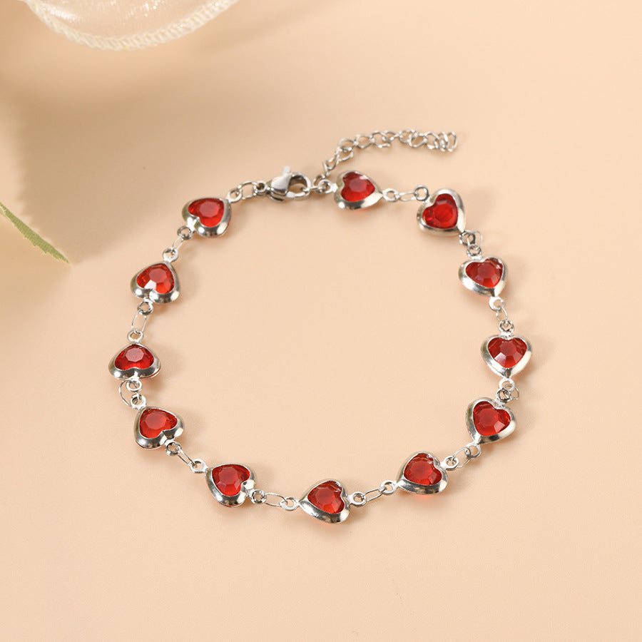 Ophelyra Garnetelle Armband | Vitguld