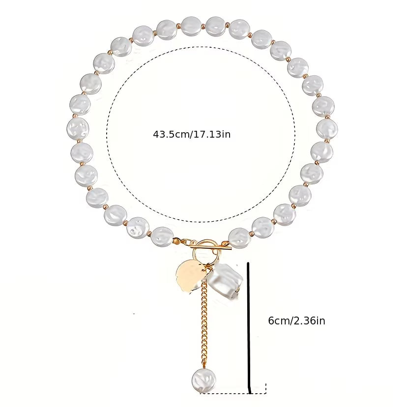 Barock Pärl Toggle Halsband