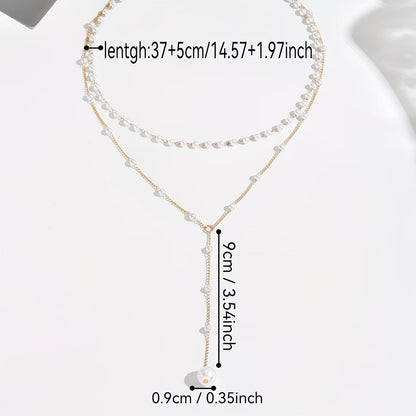 Den Graduated Pärl Strand Halsband