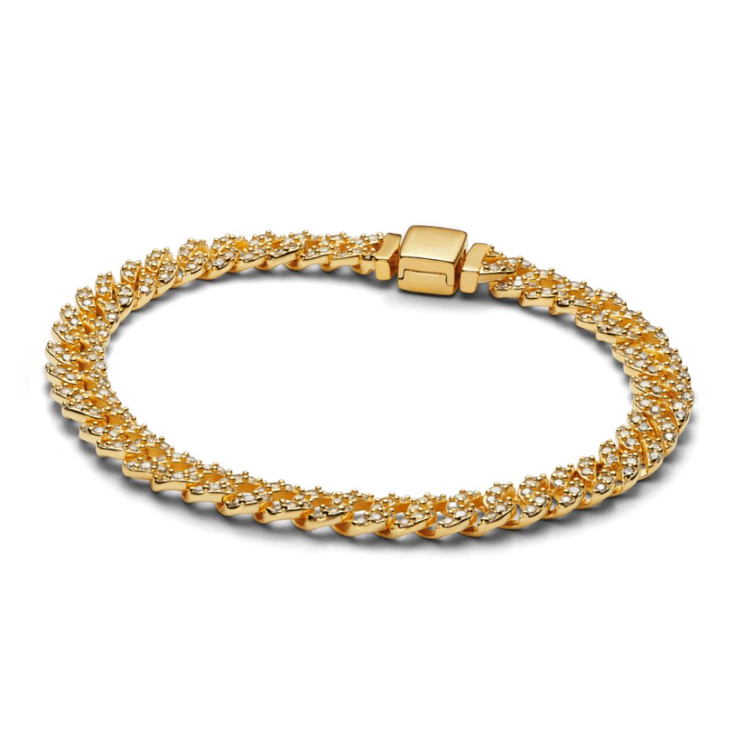 Cubansk Armband | Guld