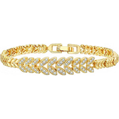 Everleaf Tennisarmband | Guld