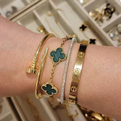 Clover Armband Grön
