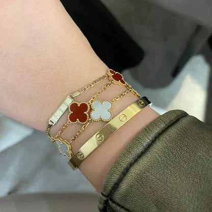 Clover Armband Röd