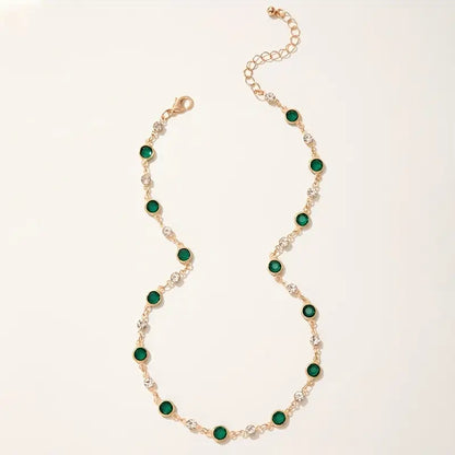Guld Smaragd Station Halsband