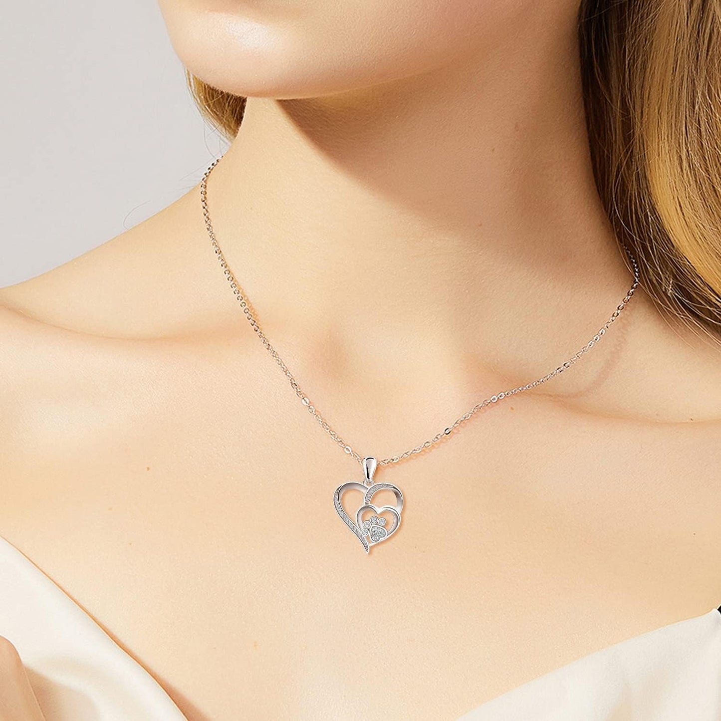 Inolt™ | Tass & Hjärthalsband i Silver