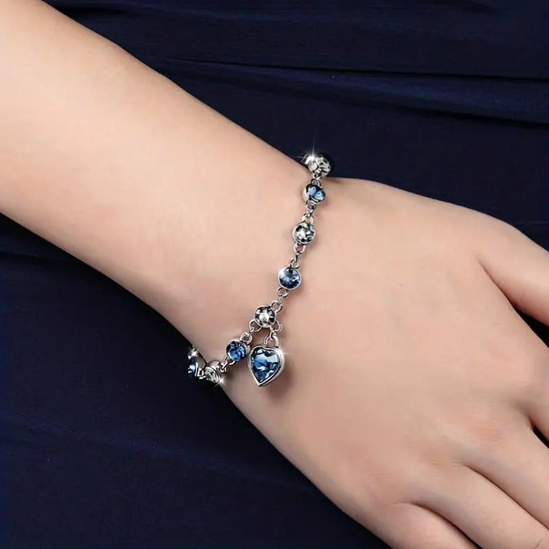 Hav Hjärta Glow Armband | Vitguld