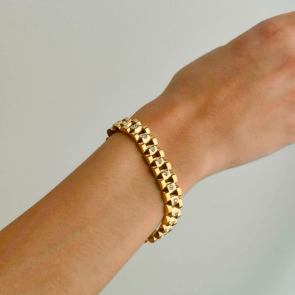 Guld Watchband Armband