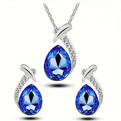 Klassisk Mermaid Elegance Smycke Set | Vitguld