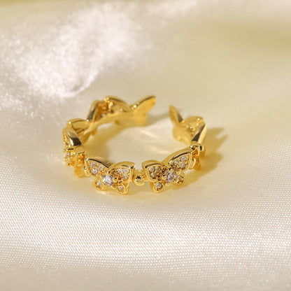 Colleen Fjäril Guld Ring