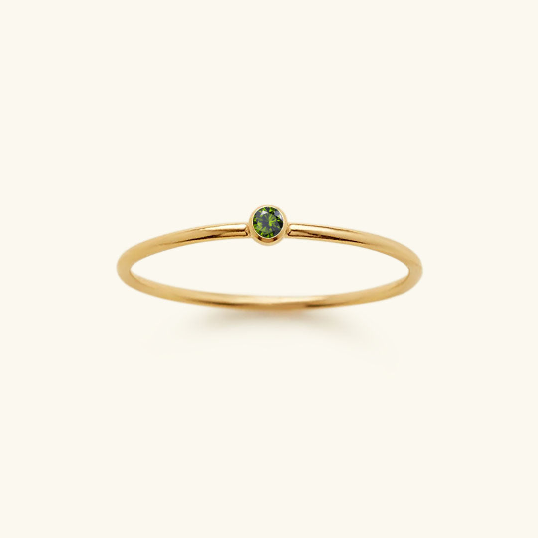 Amelia Månadssten Stapelbar Ring