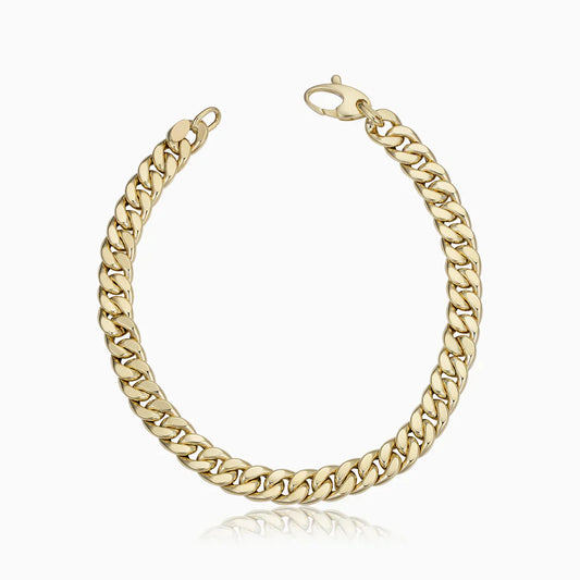 Estate Cubansk Armband | Guld