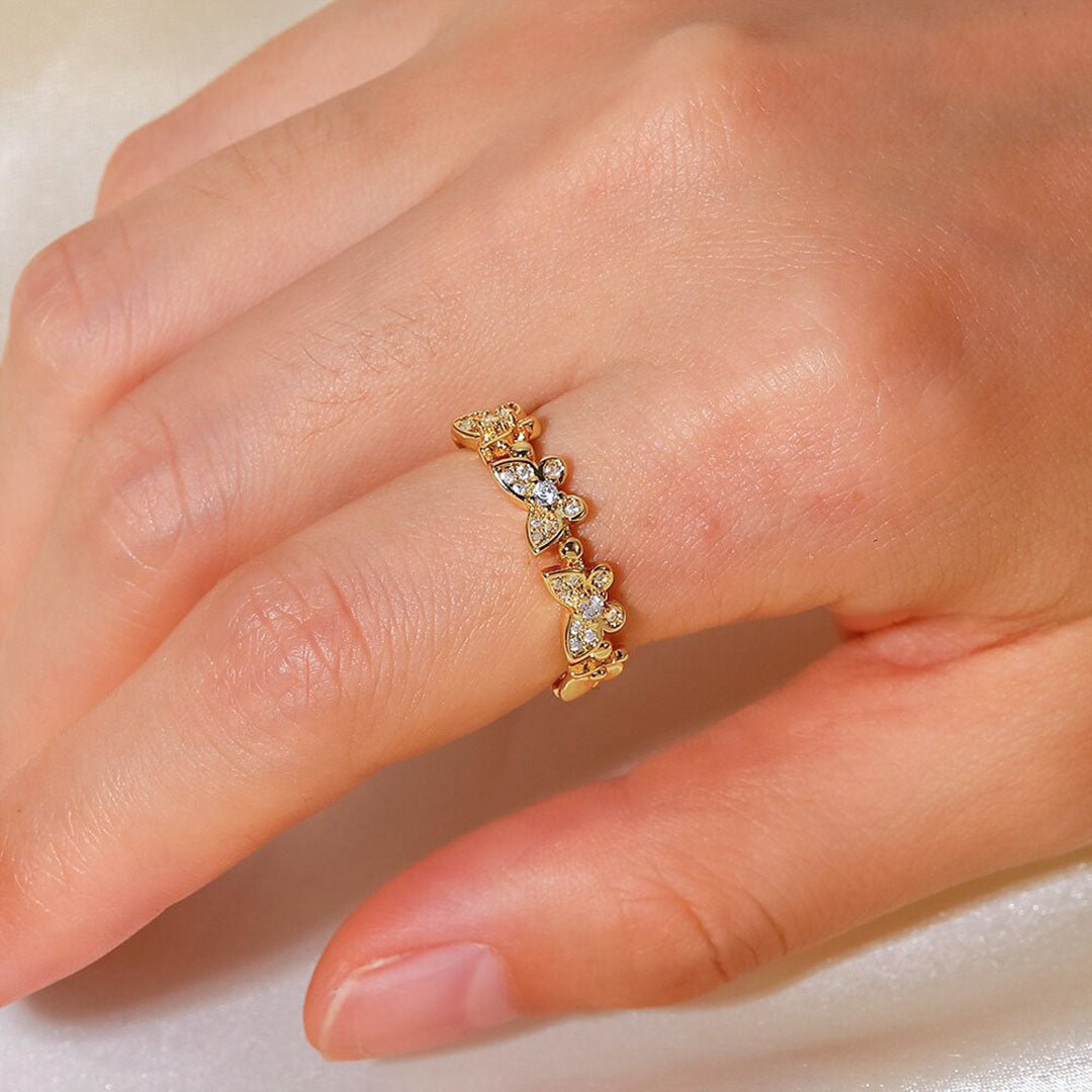 Colleen Fjäril Guld Ring