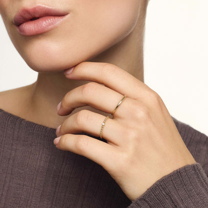 Smal Dome Ring | Guld
