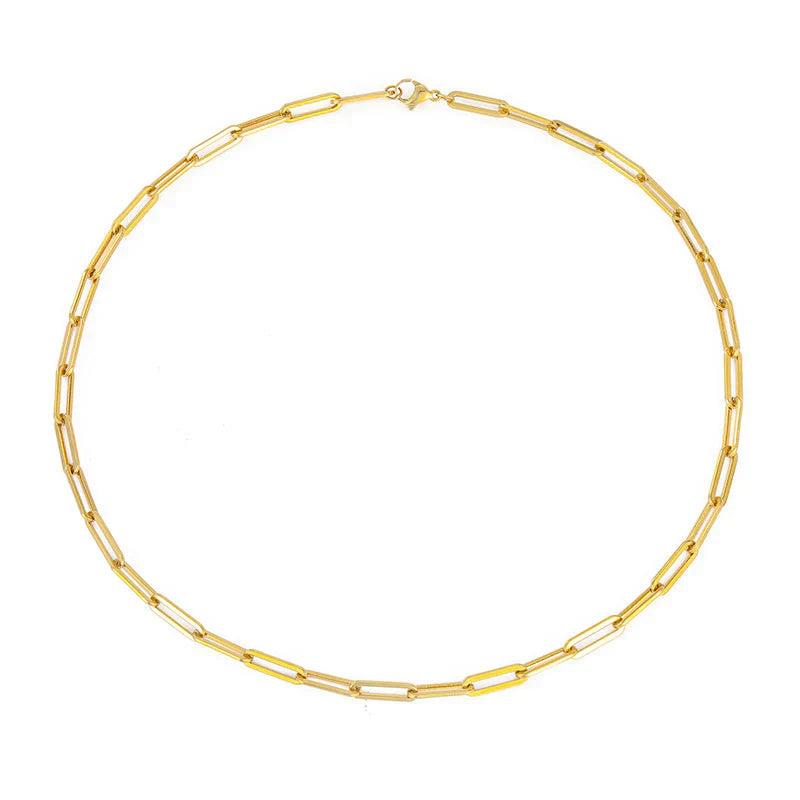 Archen Elegant Länkhalsband | Guld