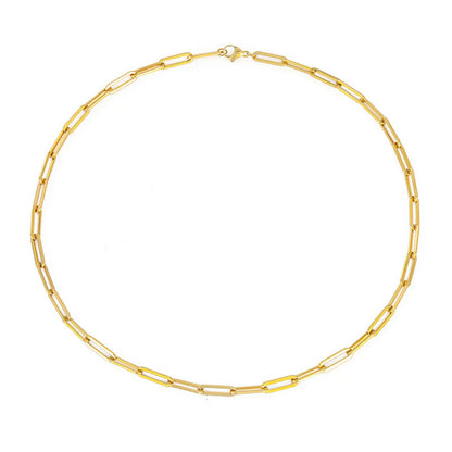 Archen Elegant Länkhalsband | Guld