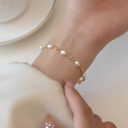 Barock Pärl Strand Armband