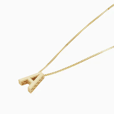Kärlek bokstav initial halsband | Guld