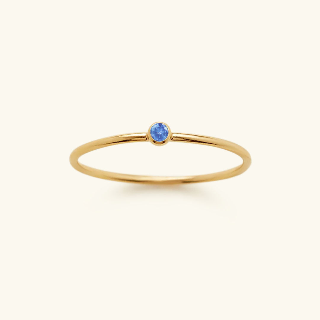 Amelia Månadssten Stapelbar Ring