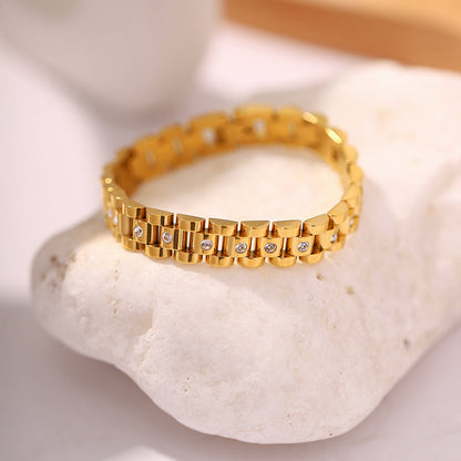 Guld Watchband Armband
