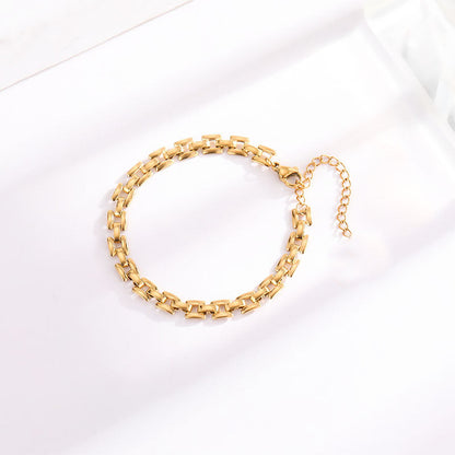 Timepiece Länkarmband | Guld