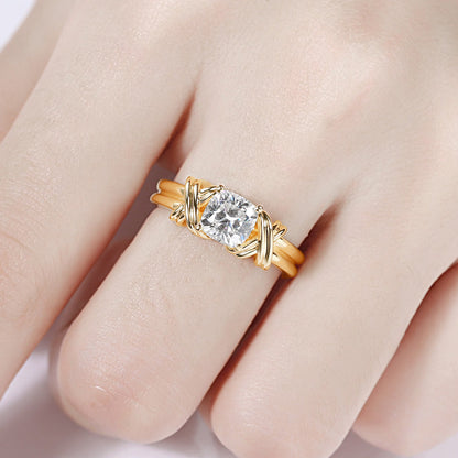 Knotted Band Statementring | Guld
