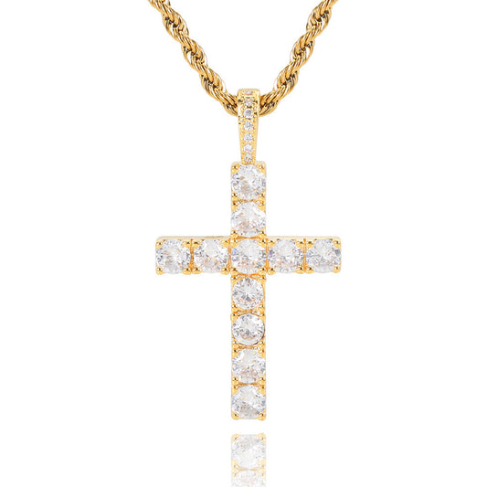 Kors halsband | Guld