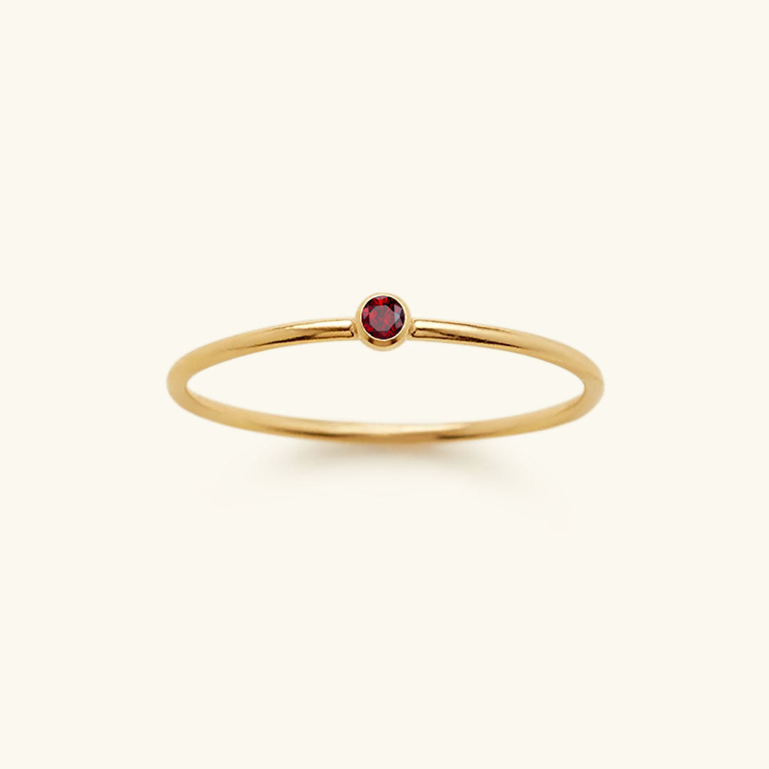 Amelia Månadssten Stapelbar Ring