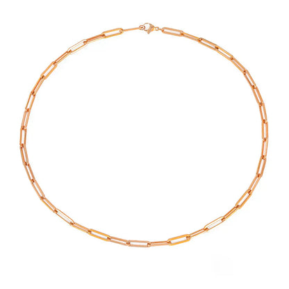 Archen Elegant Länkhalsband | Guld