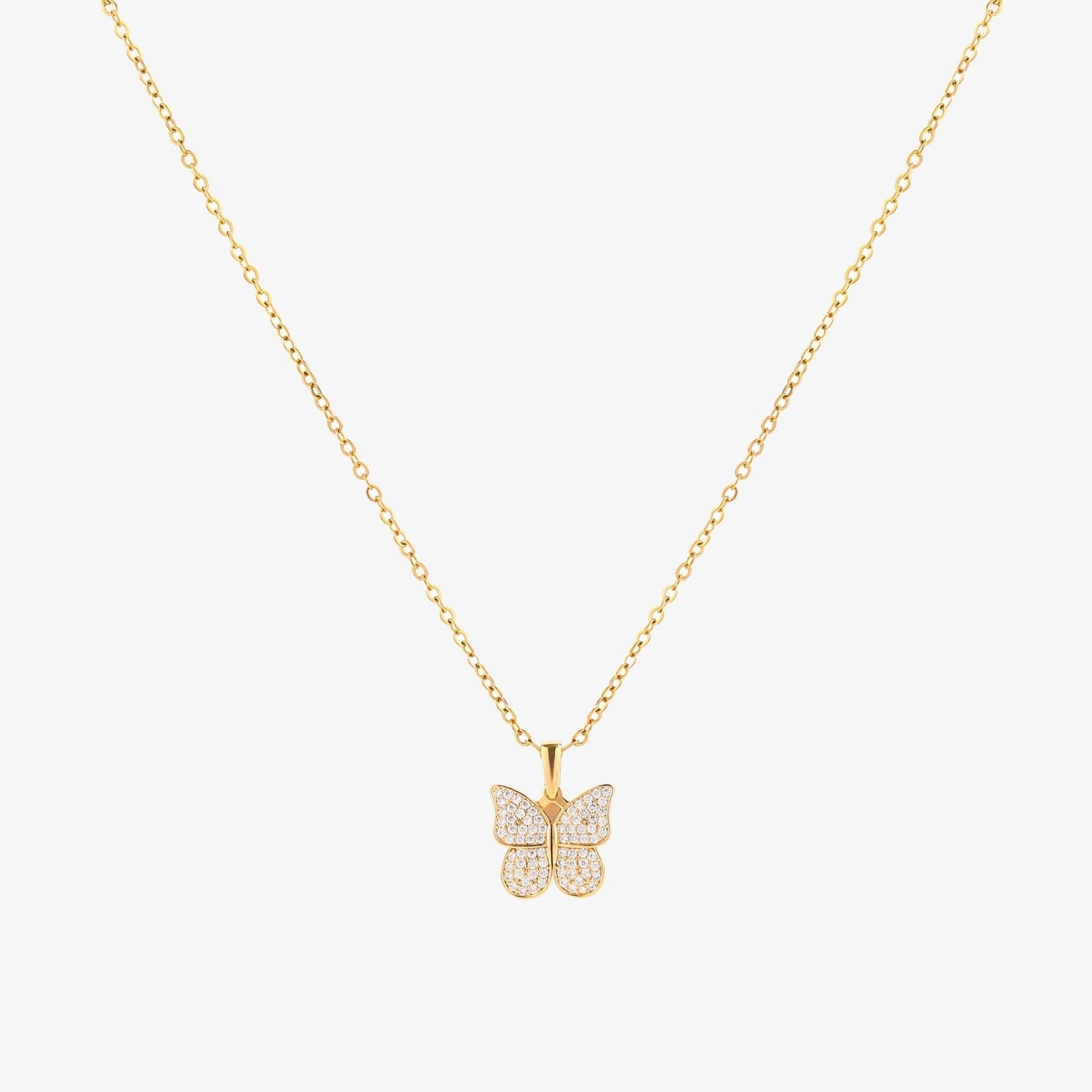 Radiant Fjäril Halsband | Guld