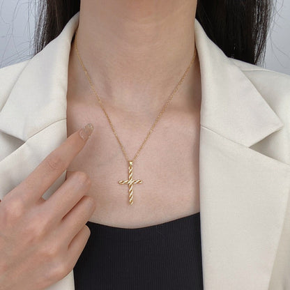 Kristall Twist Korshalsband | Guld