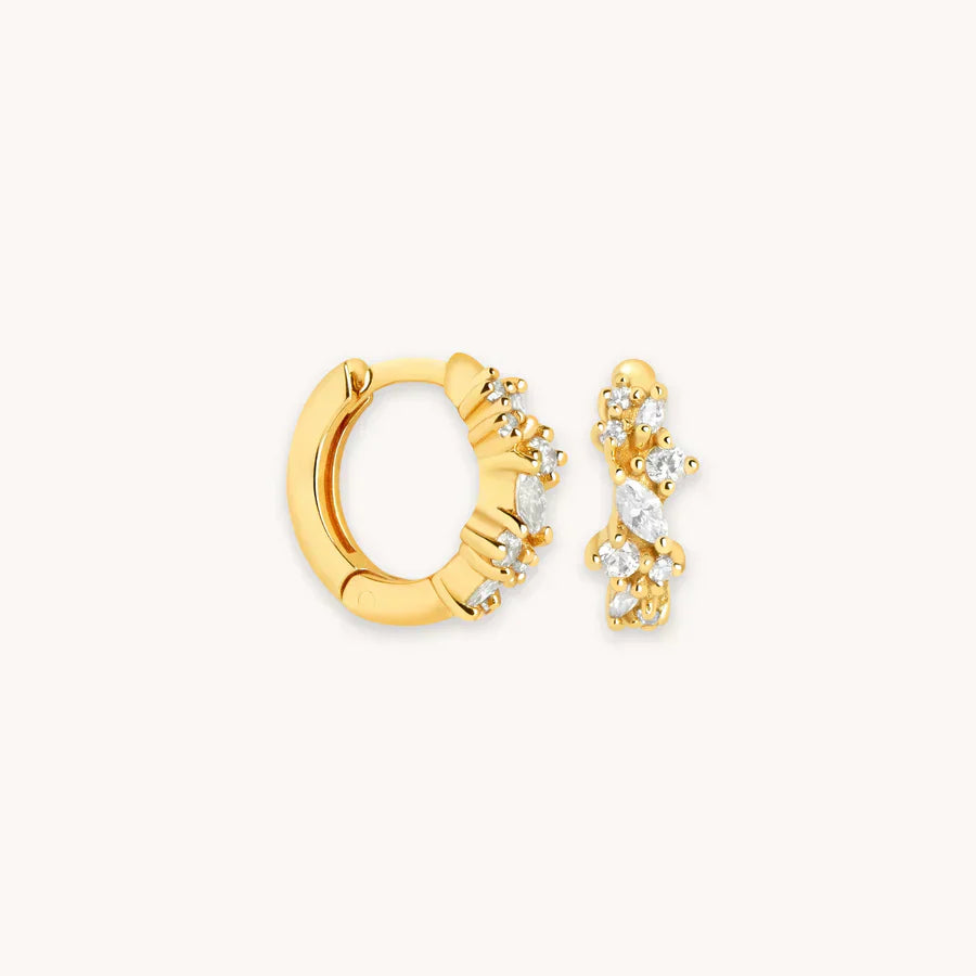 Kristall Kluster Huggies | Guld