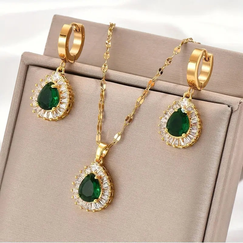 Rheya Lysandelle Smycke Set | Guld
