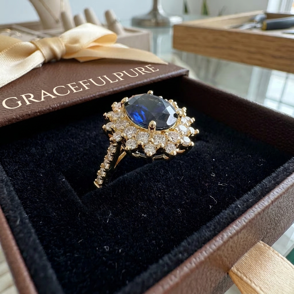 Vionne Saphirae Ring | Guld