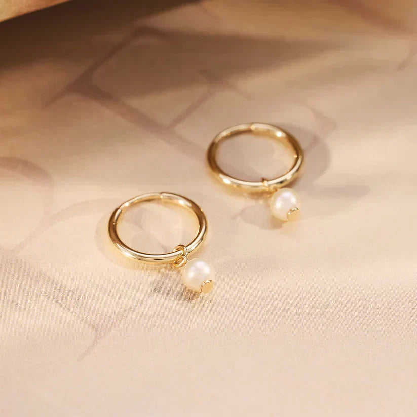 Delia Crest Örhängen | Guld