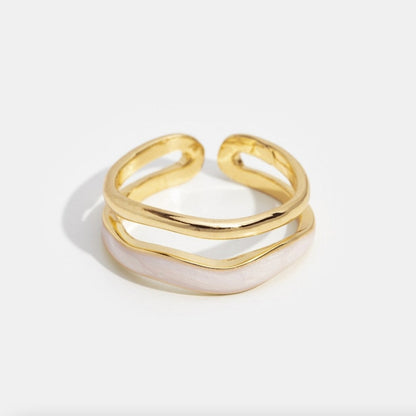 Guld Skulptural Wrap Ring